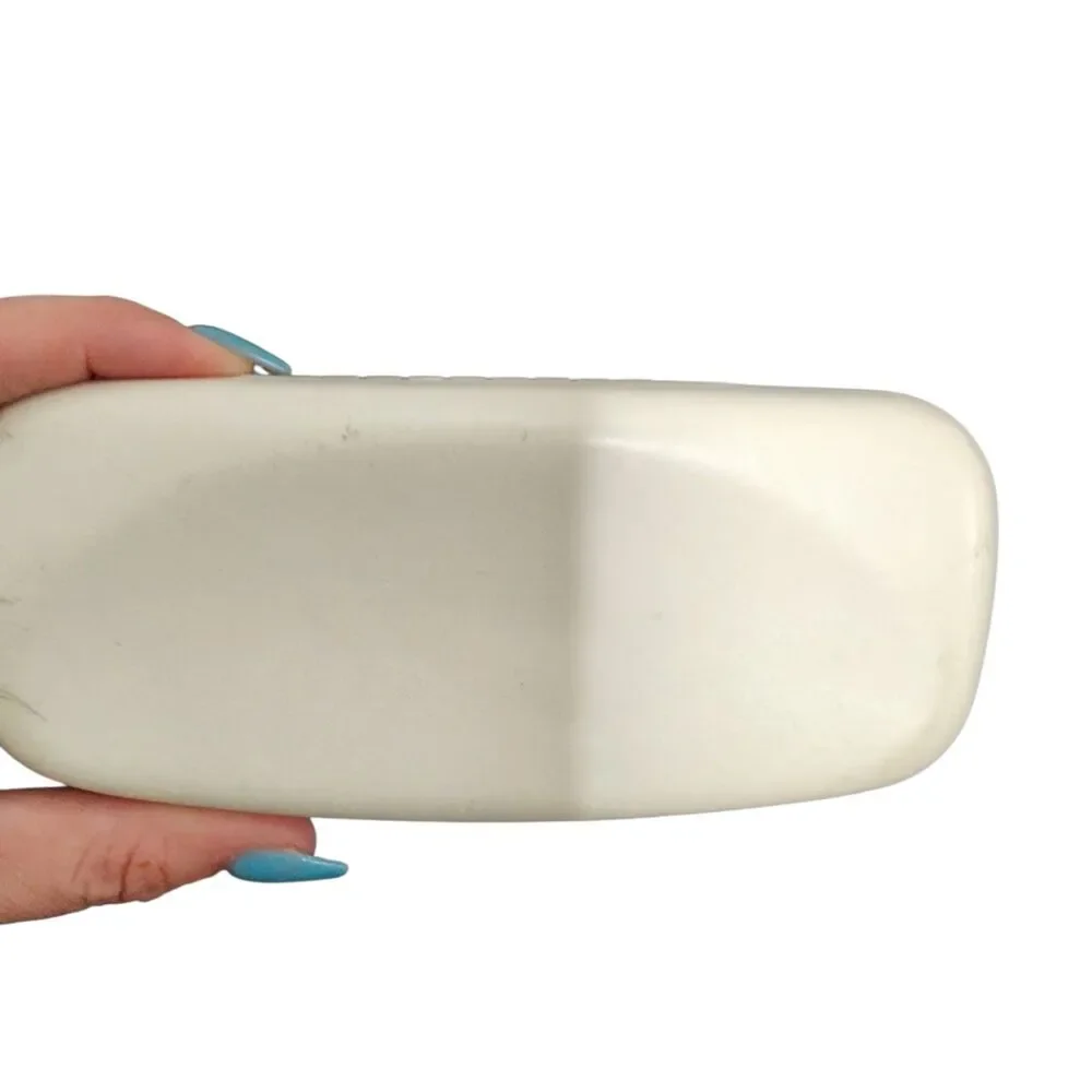 Dolce & Gabbana D&G‎ White Hard Shell Sunglasses Case Black Interior